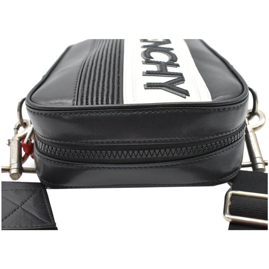 GIVENCHY MC3 Logo Leather Crossbody Bag Black - 15% OFF