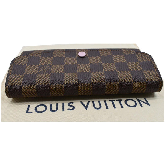 Louis Vuitton Emilie Continental Wallet Purse in Damier Azur Rose Ballerine  - SOLD