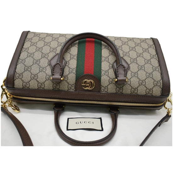 Gucci Ophidia GG medium top handle bag 524532 Dark Coffee