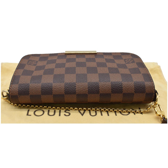 LOUIS VUITTON Favorite PM Damier Ebene Crossbody Clutch Discontinued /Sold  Out!