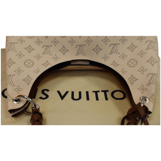 Louis Vuitton Carmel Mahina Hobo Bag Cream in Calfskin Leather with  Silver-tone - US