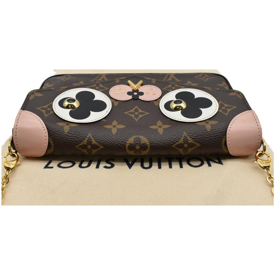  Original Louis Vuitton accessories, bag pendant in the  shape of a small dog with Monogram Reverse Ca