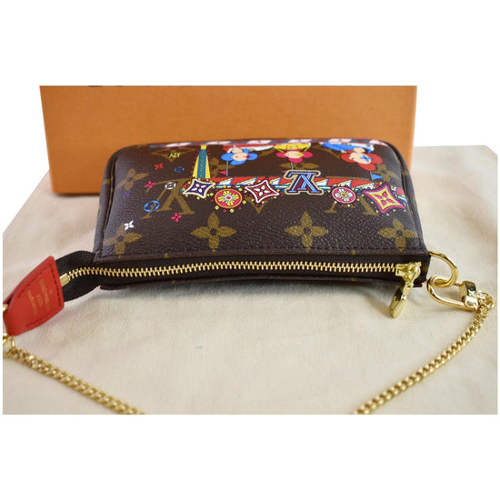 Louis Vuitton 2020 Christmas Animation Monogram Mini Pochette