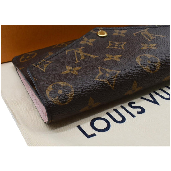 Louis Vuitton Monogram Canvas & Rose Ballerine Clémence Wallet