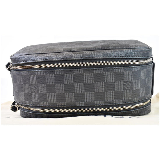 Dopp Kit Toilet Pouch Damier Graphite Canvas - Men - Travel