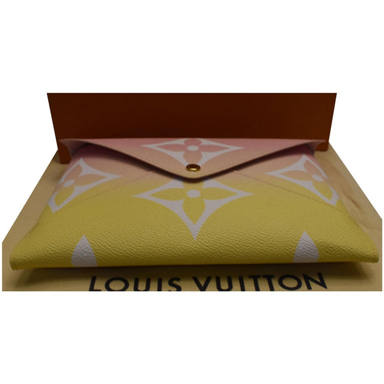 Louis Vuitton Envelope Pouch Monogram By the Pool Kirigami MM Blue in  Coated Canvas with Gold-tone - GB
