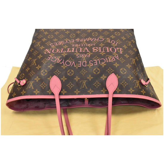 Louis Vuitton Pink Monogram Canvas Ikat Flower Neverfull GM QJB0BJJRP3005