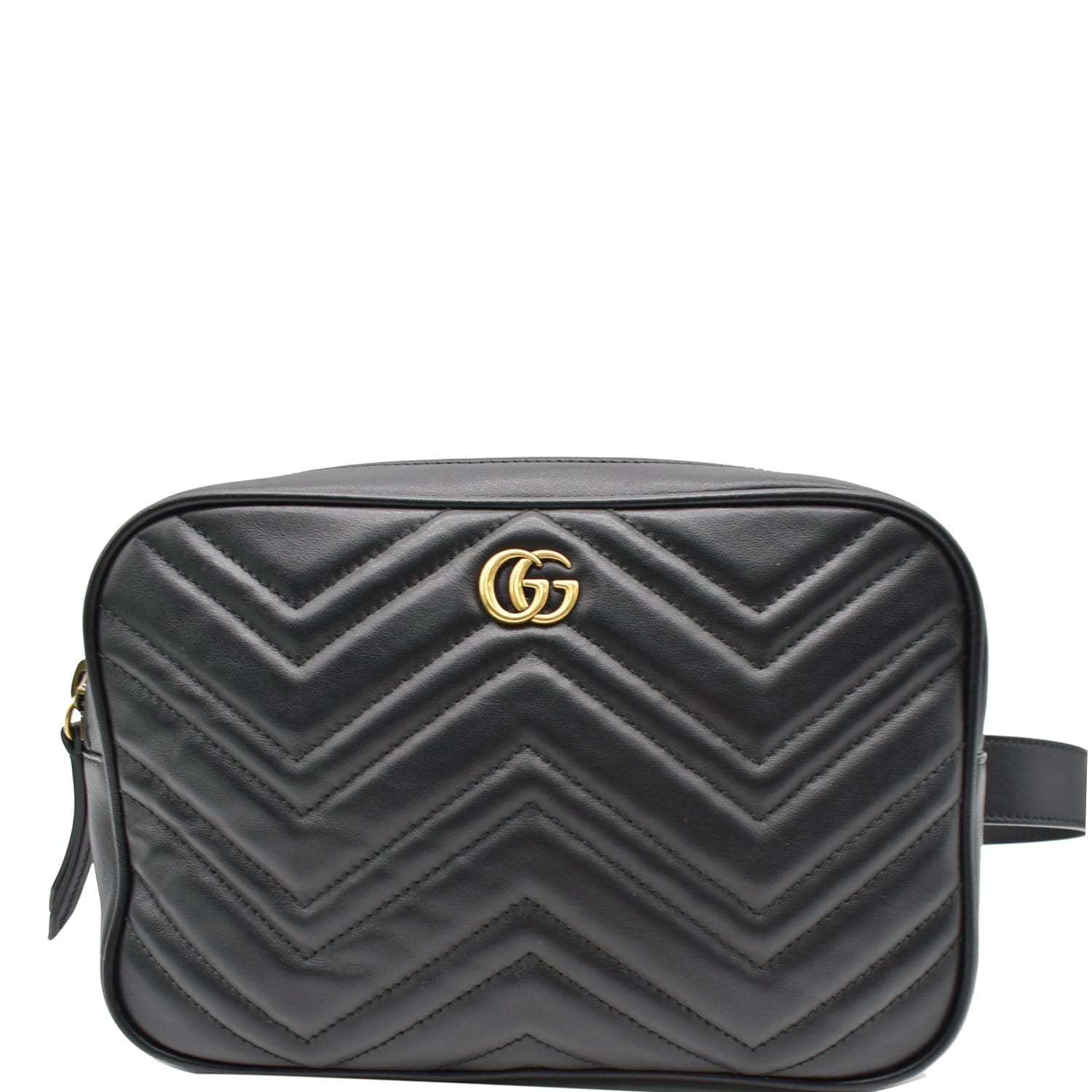 GG Marmont belt bag in black leather