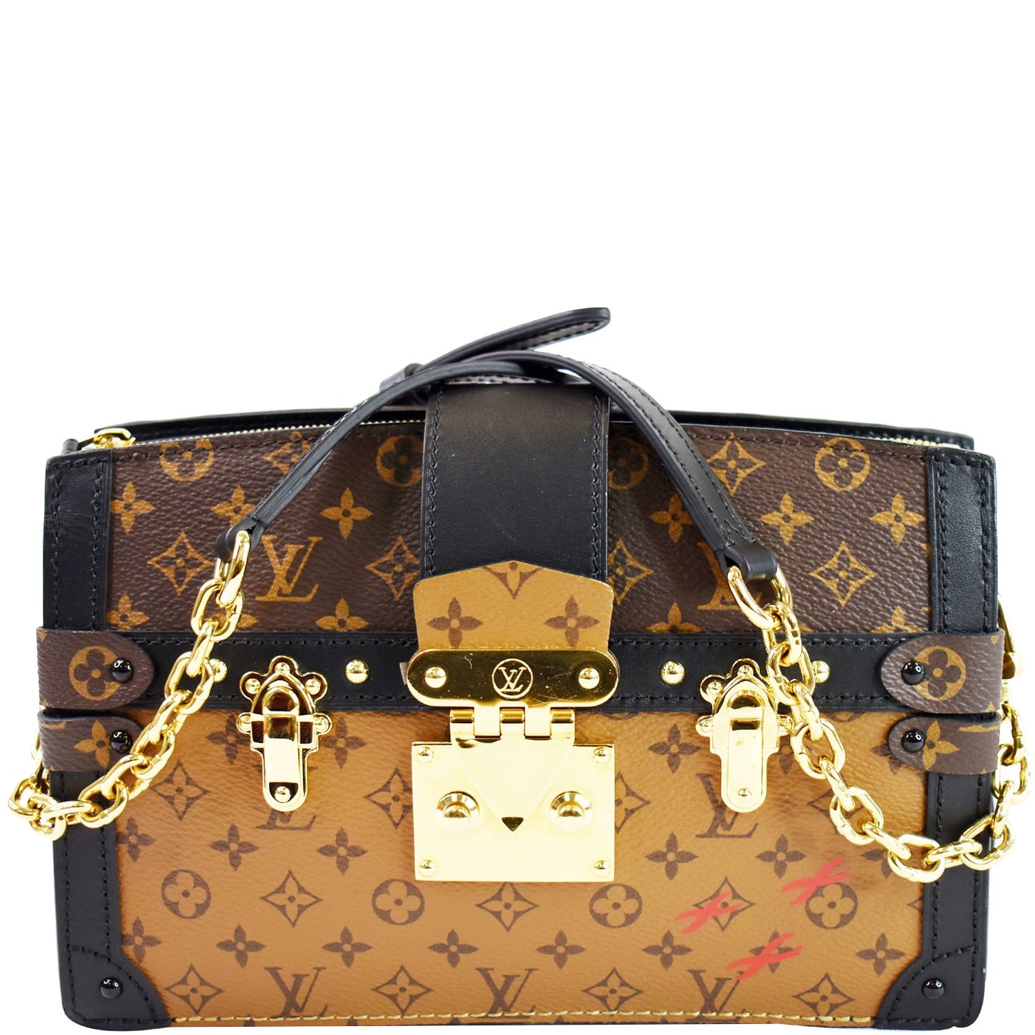 Louis Vuitton Creme Monogram Canvas Petite Malle - Handbag | Pre-owned & Certified | used Second Hand | Unisex