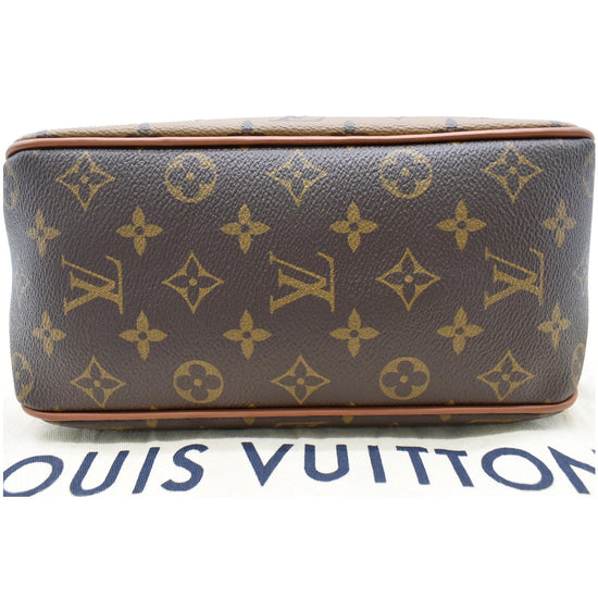 Louis Vuitton Monogram and Monogram Reverse Canvas Dauphine Hobo MM For  Sale at 1stDibs