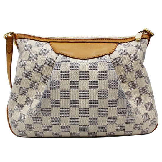 Used louis vuitton DAMIER AZUR SIRACUSA PM HANDBAGS HANDBAGS / LARGE -  LEATHER