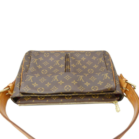 Louis Vuitton Cite Handbag Monogram Canvas GM Brown 213721199