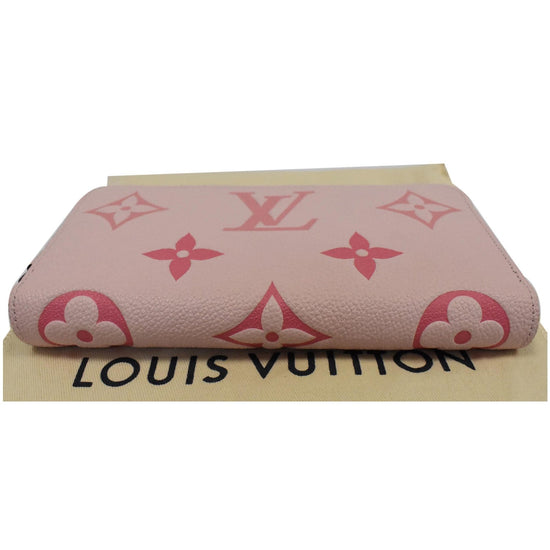 LOUIS VUITTON M80403 Monogram Empreinte By the-Pool Zippy Wallet Pink