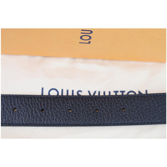 Black Louis Vuitton Leather Belt – Designer Revival