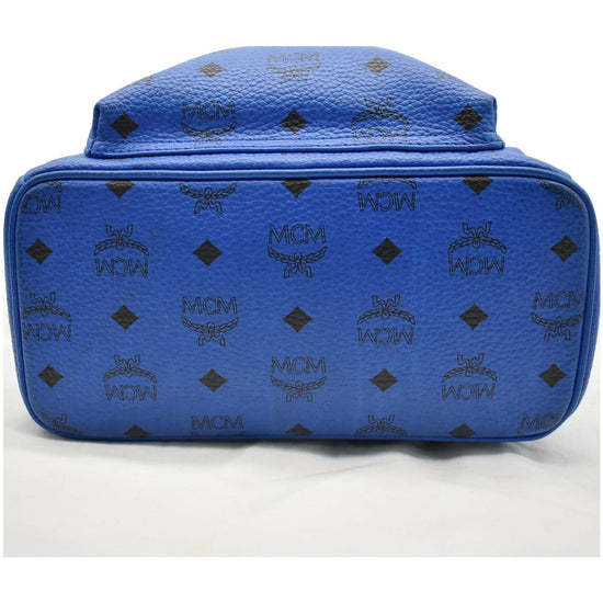 Cloth backpack MCM Blue in Cloth - 28177408