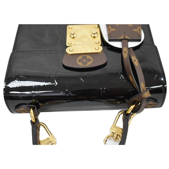 FWRD Renew Louis Vuitton Vernis Flower Lexington Shoulder Bag in Black