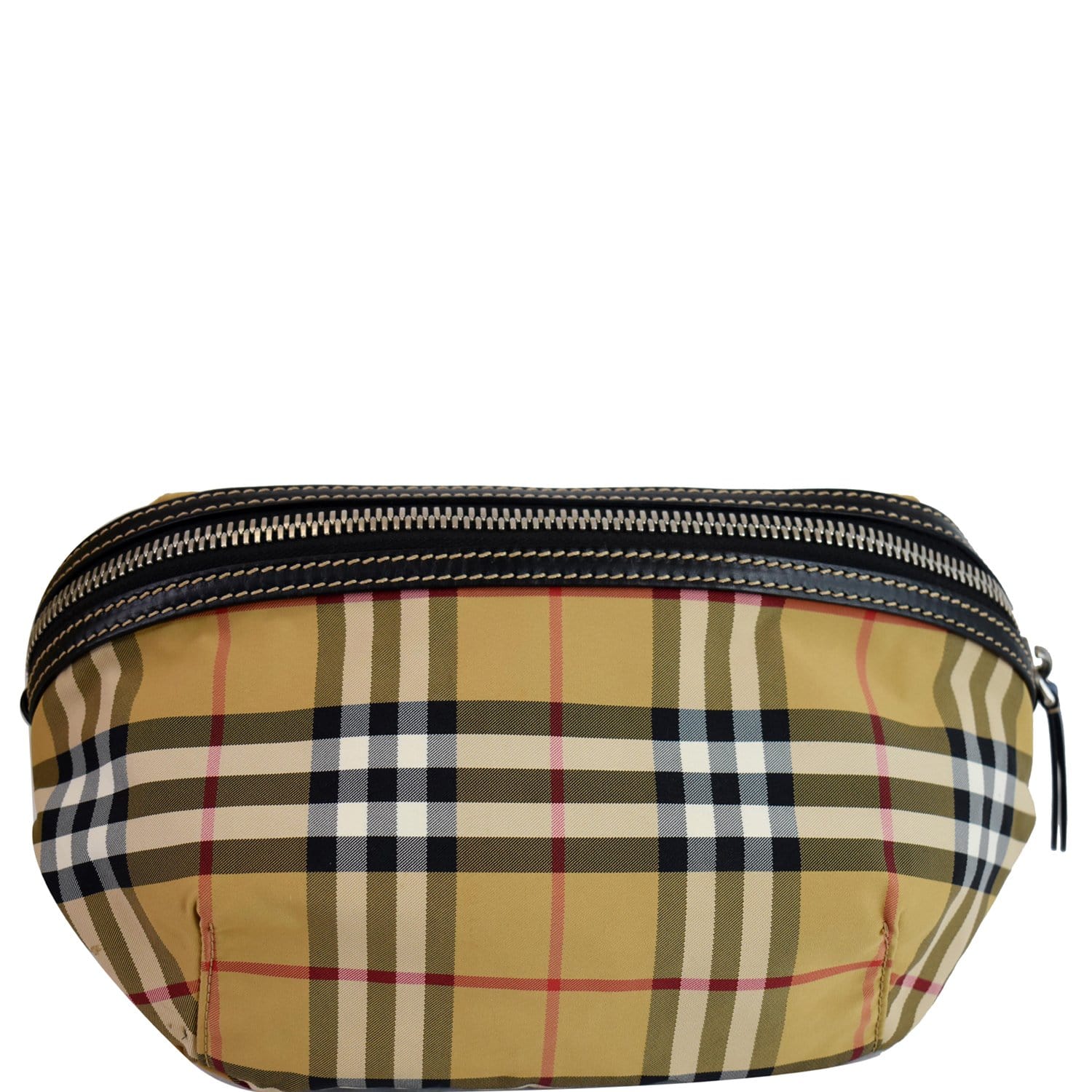BURBERRY: Bum E-canvas belt bag with logo - Brown
