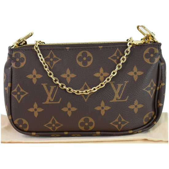 Louis Vuitton Pochette Accessories Monogram in Coated Canvas with Gold-tone  - US