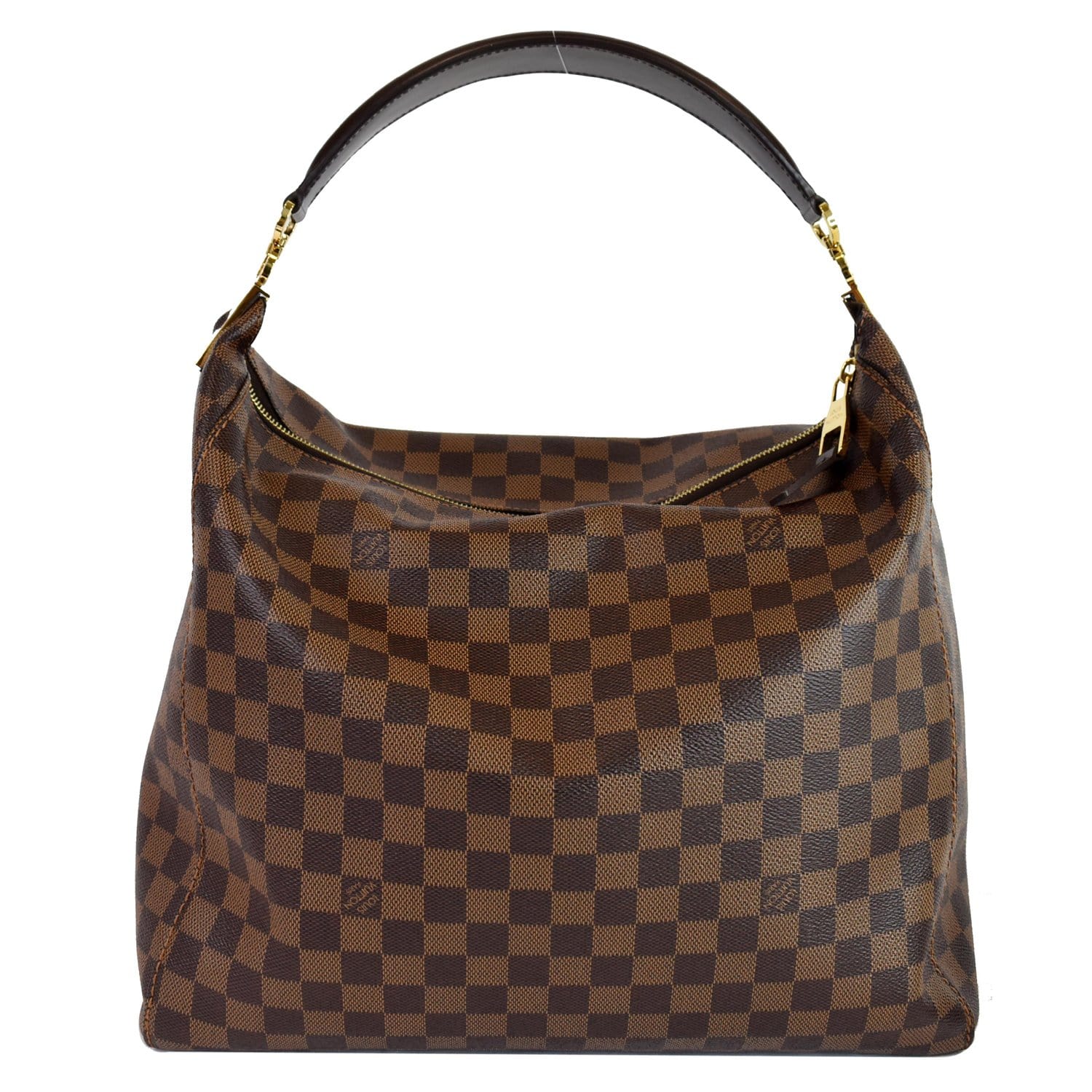 Louis Vuitton Damier Ebene Canvas Portobello GM Bag Louis Vuitton