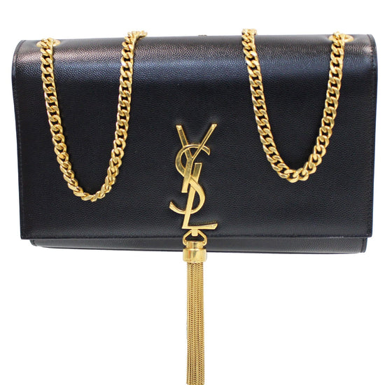 Saint Laurent Grain de Poudre Kate - Blue Crossbody Bags, Handbags -  SNT284969