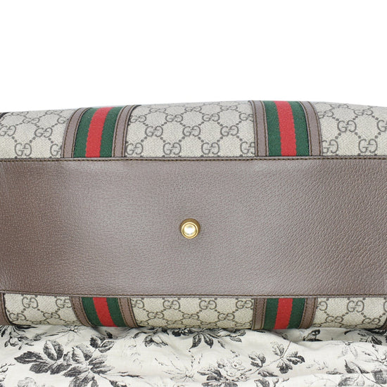 GUCCI Imprime Monogram Web Duffle Bag (Fiat 500)