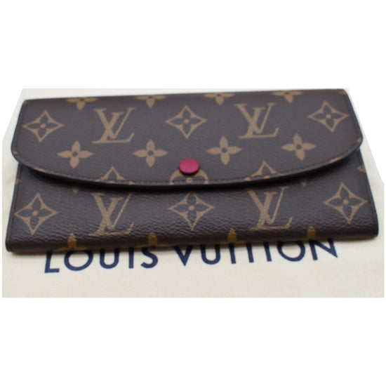 Buy Louis Vuitton Monogram Canvas Monogram Canvas Emilie Wallet Article:  M60697 Fuchsia at