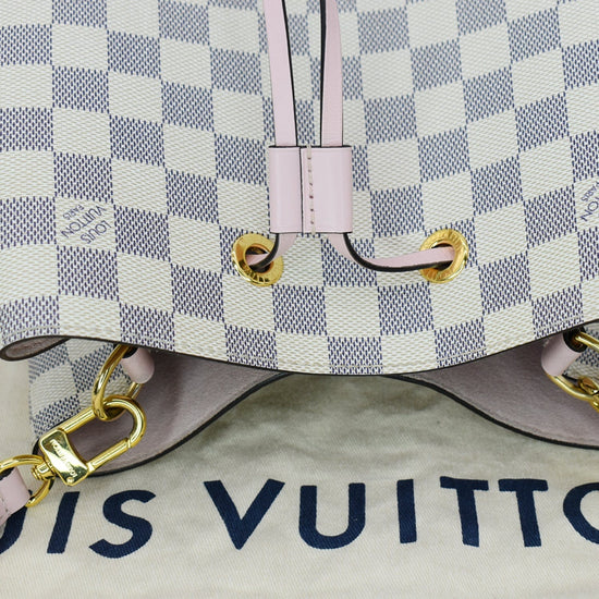 Louis Vuitton Damier Azur Neonoe Mm Eau De Rose 504932