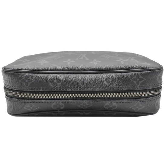 Black Louis Vuitton Monogram Eclipse Toilet Pouch GM Clutch Bag – Designer  Revival