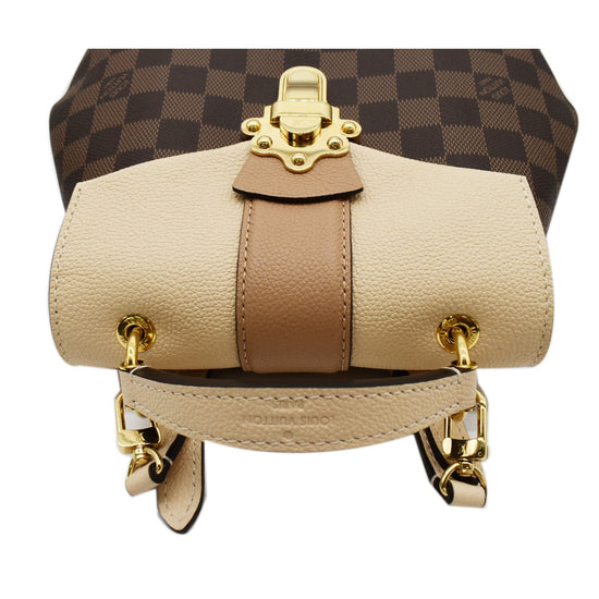 Louis Vuitton Clapton Backpack Damier Ebene Creme in Coated Canvas/Leather  with Gold-tone - US