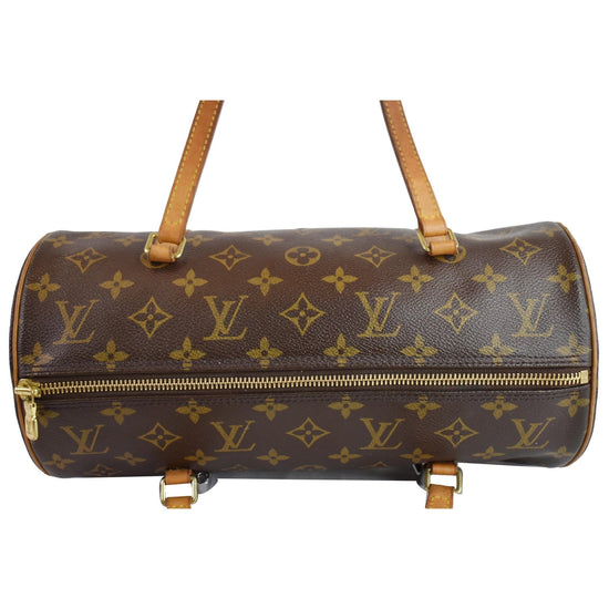 Papillon cloth handbag Louis Vuitton Brown in Cloth - 36395950