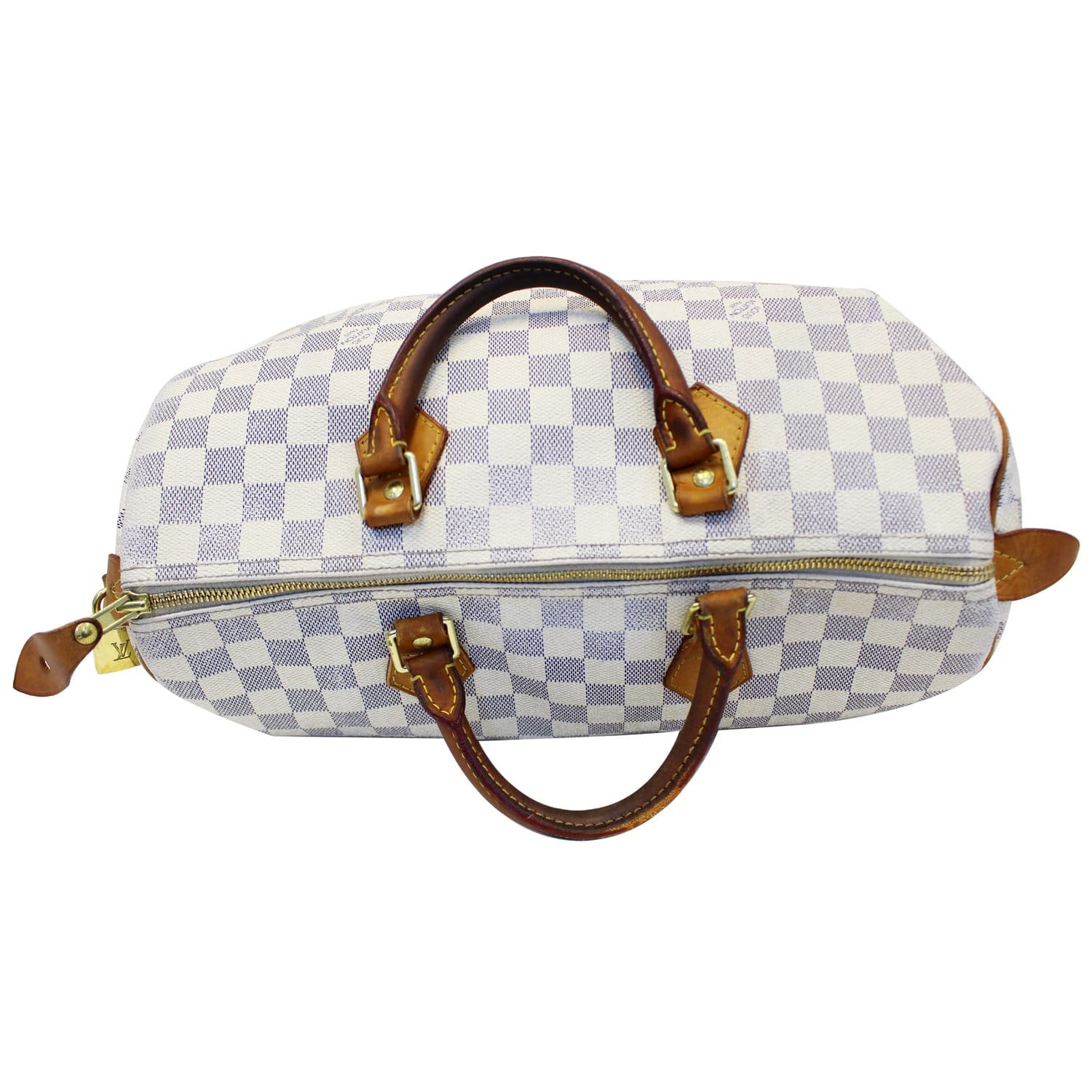 LOUIS VUITTON Speedy 35 Damier Azur Satchel Bag-US