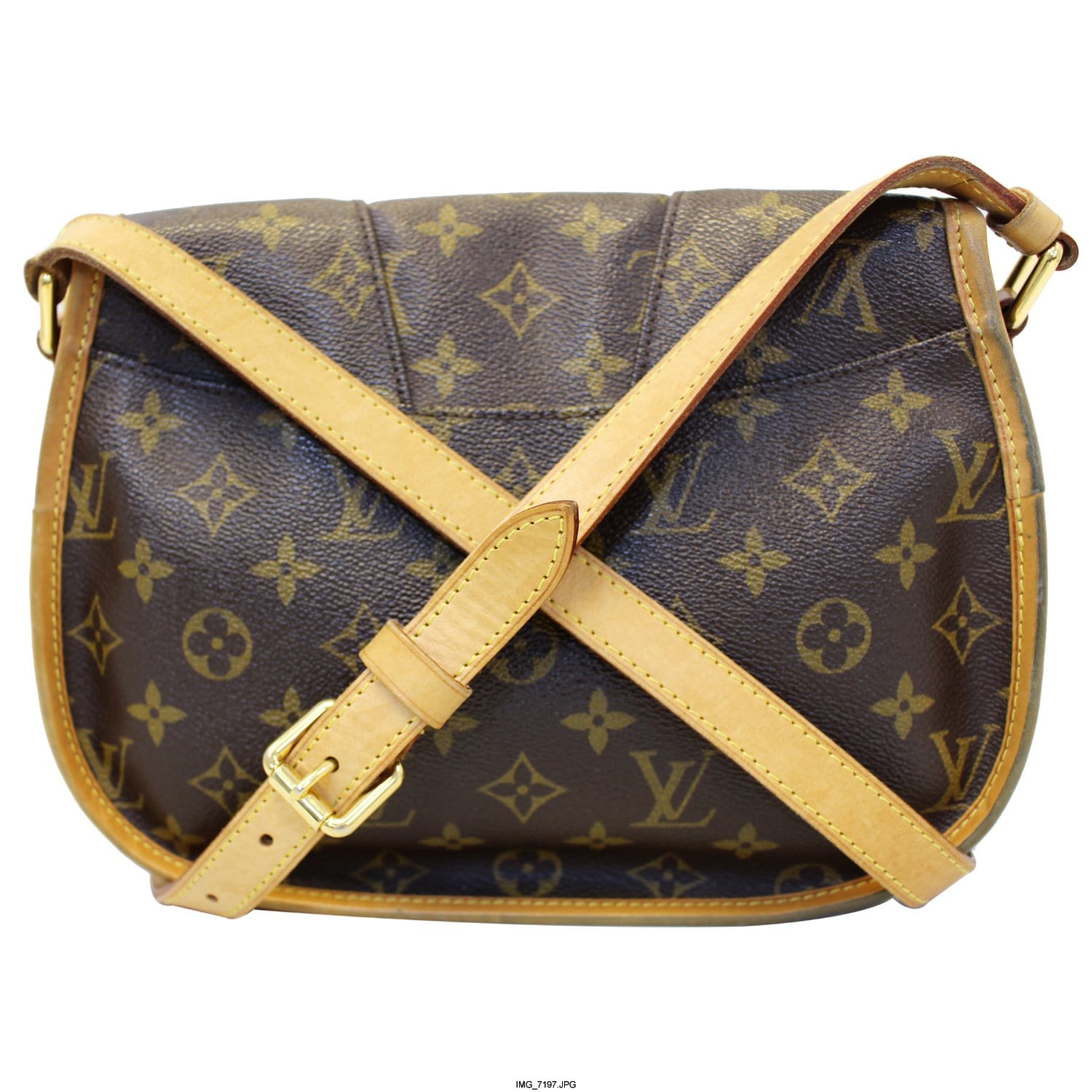 LOUIS VUITTON Menilmontant PM Monogram Canvas Shoulder Crossbody Bag-US