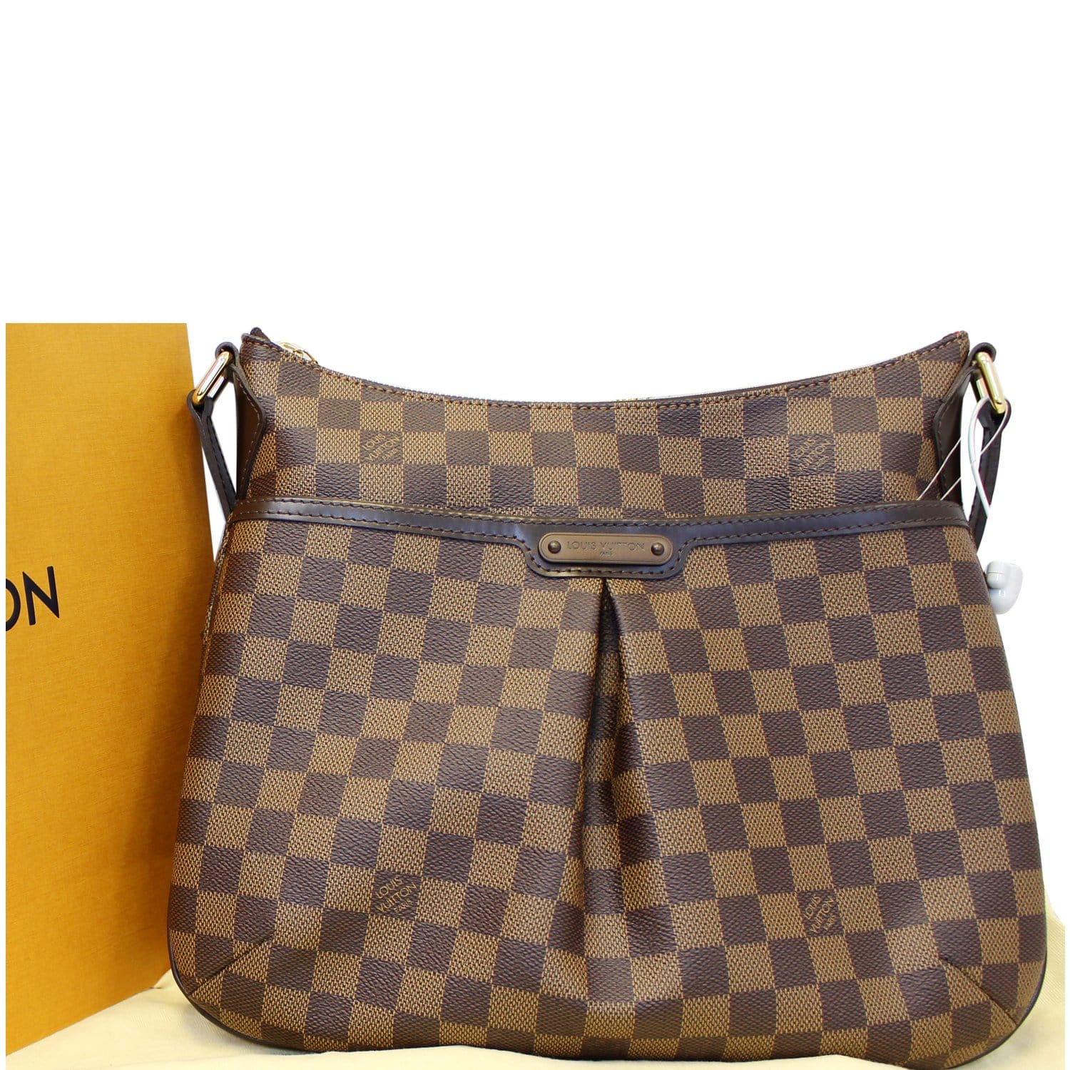 LOUIS VUITTON Bloomsbury PM Damier Ebene Crossbody Bag Brown