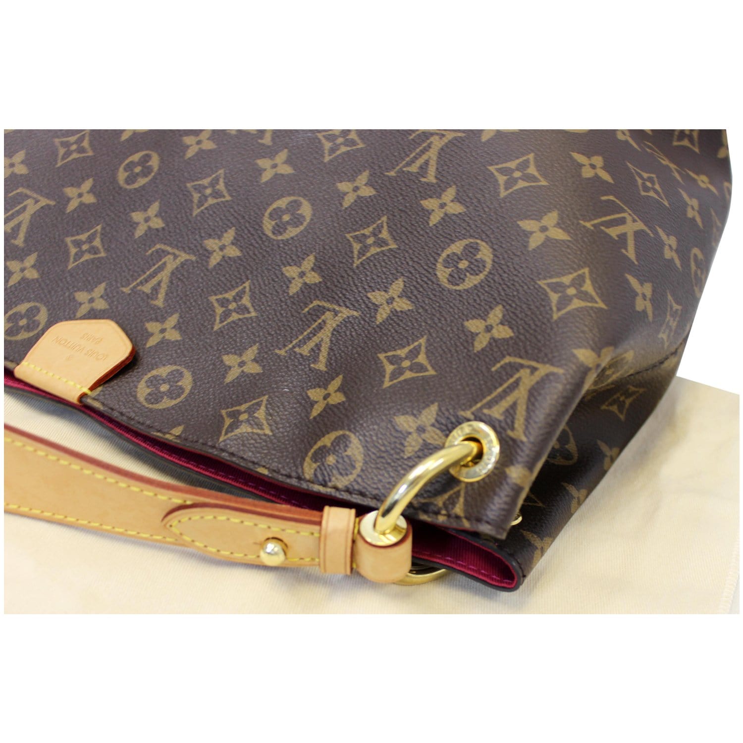 LOUIS VUITTON Graceful PM Monogram Canvas Shoulder Bag Brown