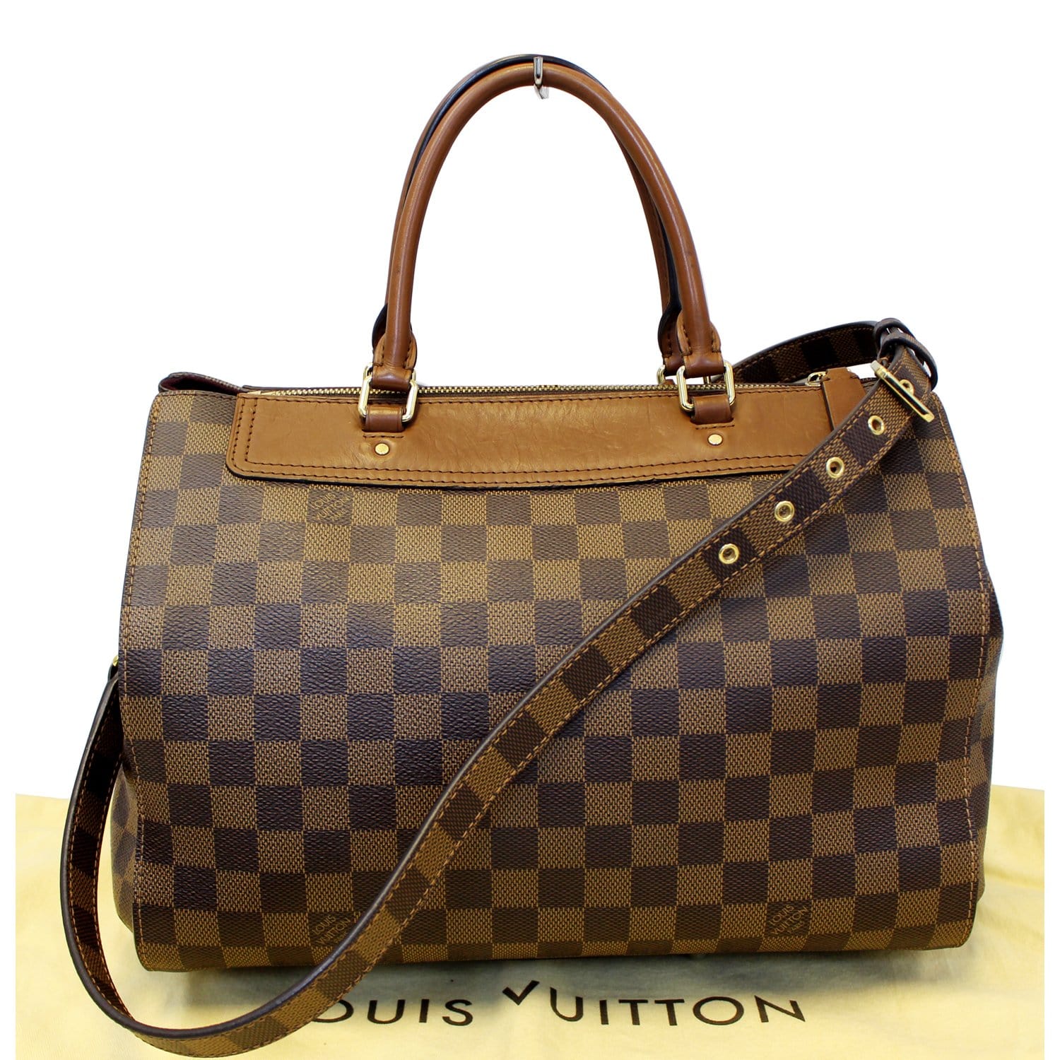 LOUIS VUITTON Greenwich Damier Ebene Shoulder Handbag-US