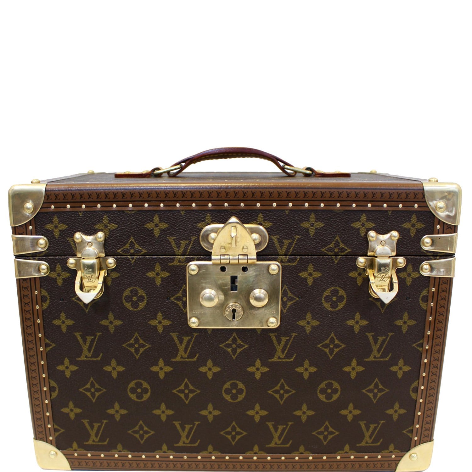 LOUIS VUITTON Boite Pharmacie Monogram Canvas Toiletry Case Brown