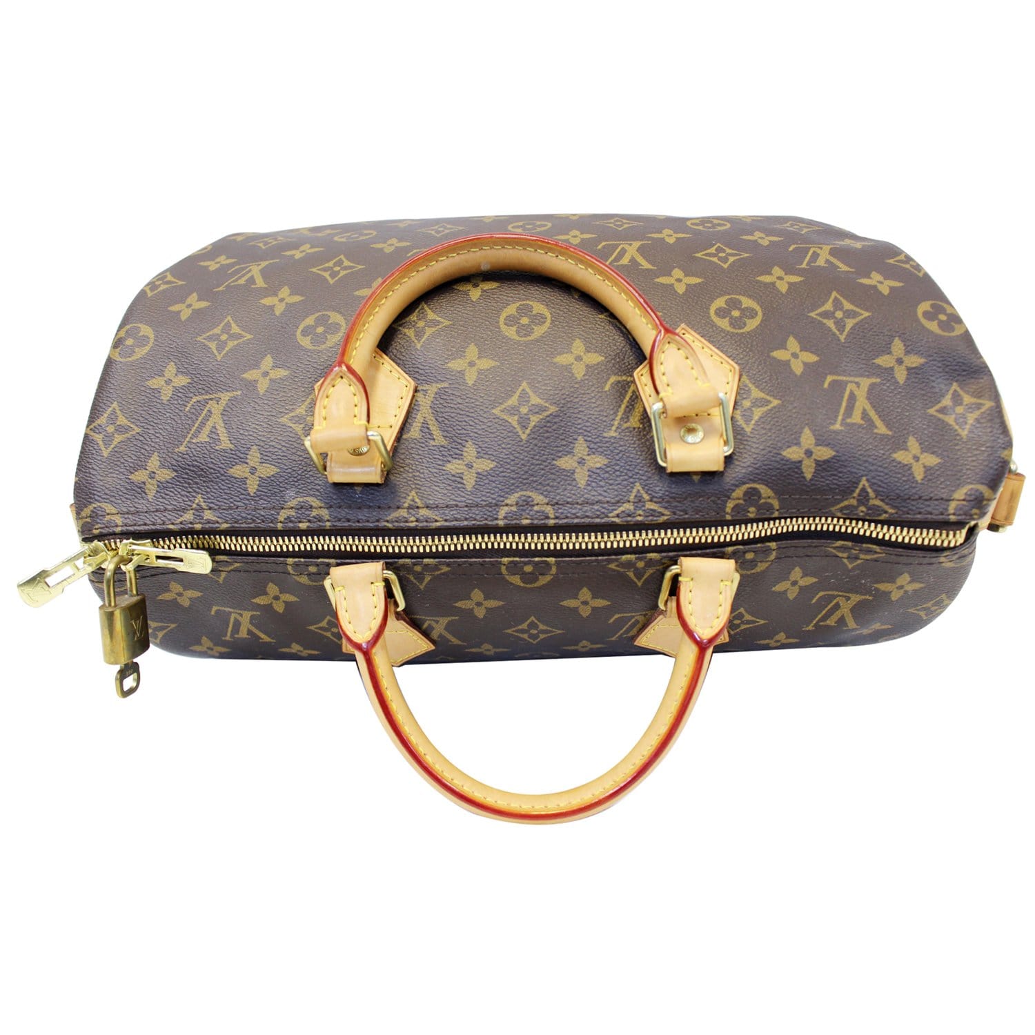 LOUIS VUITTON Speedy 35 Bandouliere Monogram Canvas Satchel Bag-US