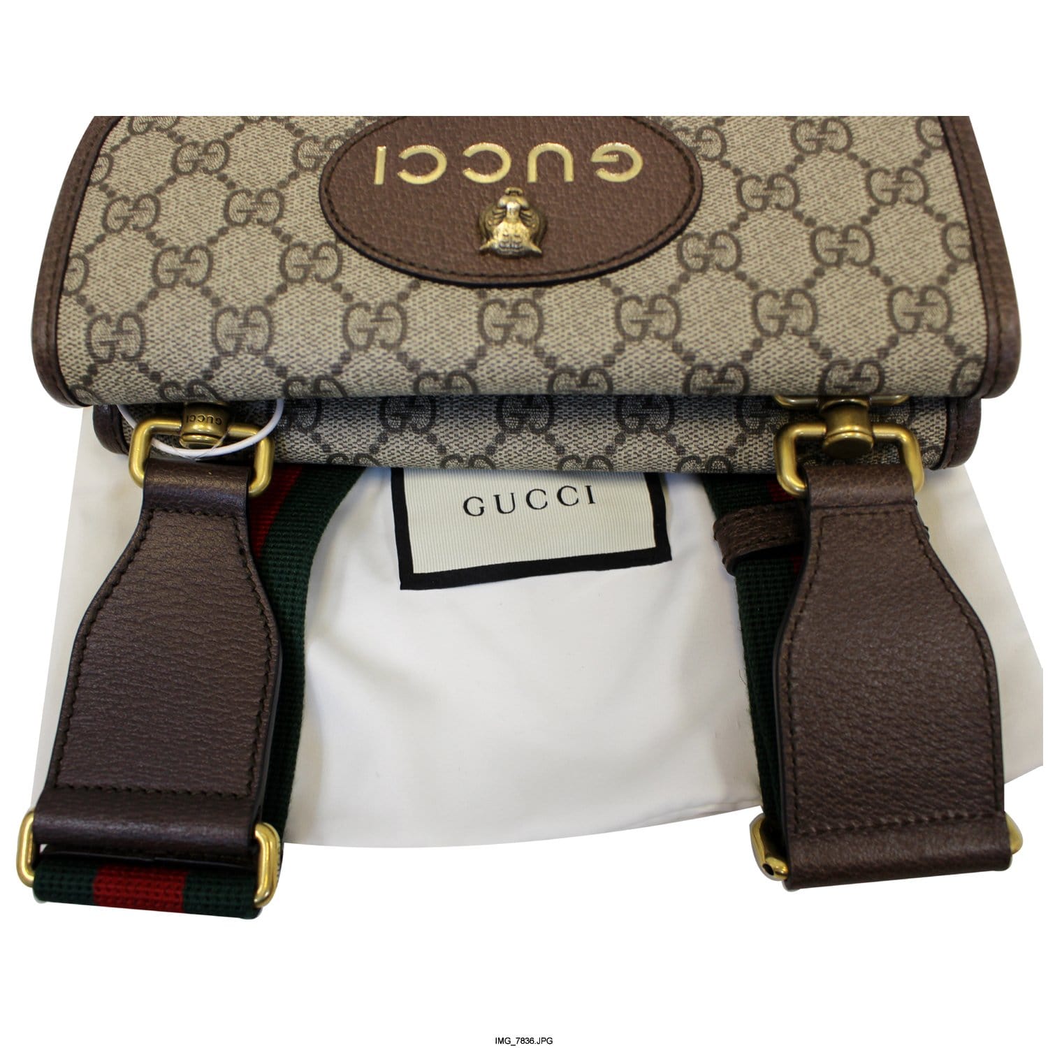 GUCCI GG Supreme Small Messenger Crossbody Bag 501050-US