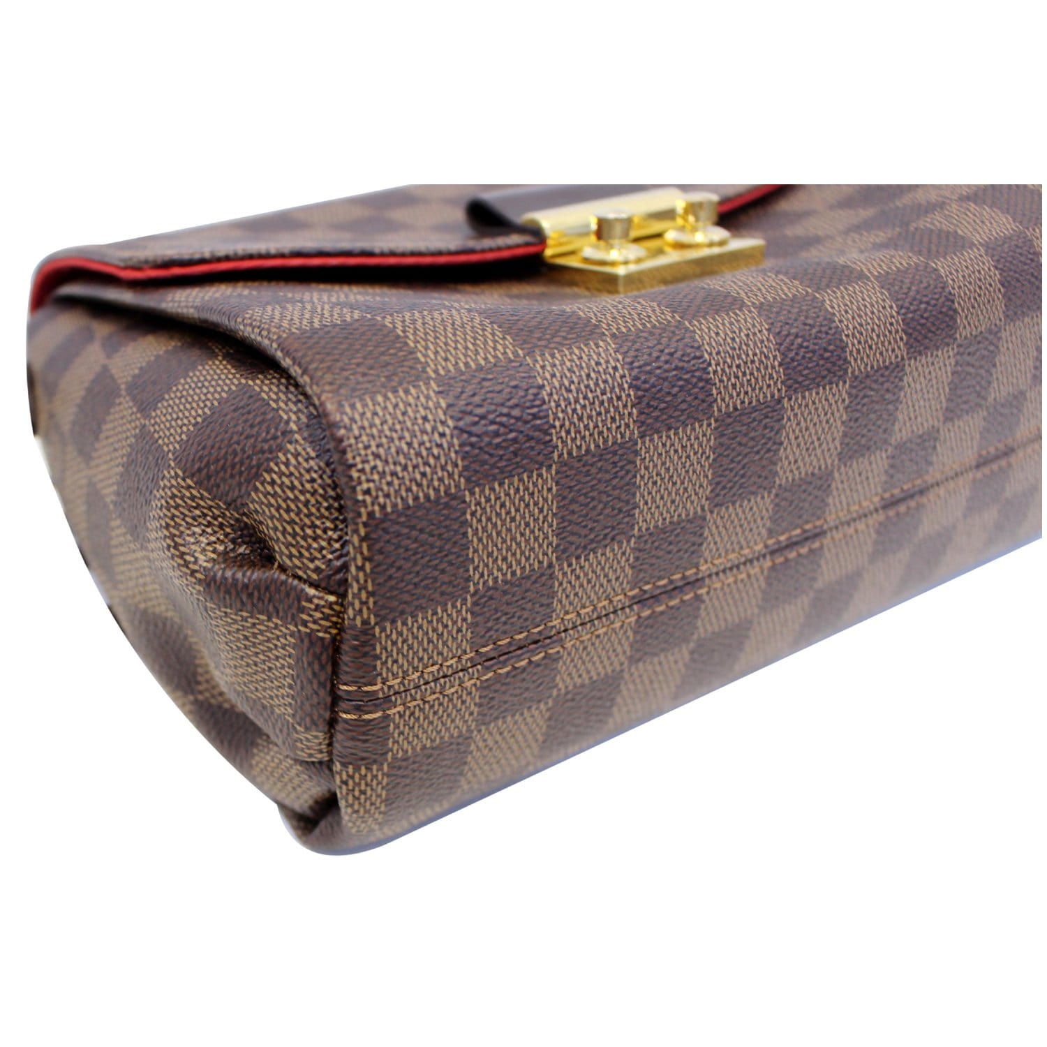 LOUIS VUITTON Croisette Damier Ebene Shoulder Crossbody Bag Brown-US