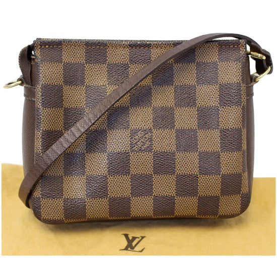 LOUIS VUITTON TRUTH DAMIER EBENE MAKEUP POUCH BAG BROWN-DD5635 