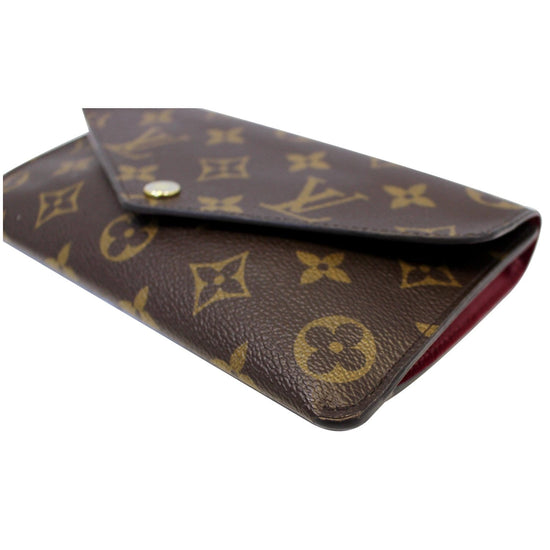 Louis Vuitton Jeanne Fuchsia Coated Canvas Wallet Carder Holder - Boca Pawn