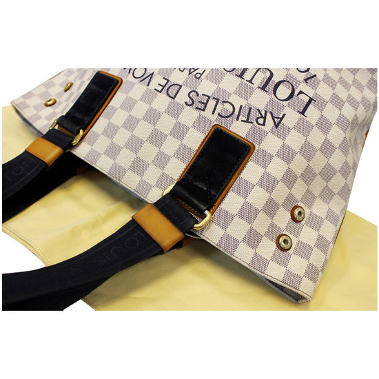 LOUIS VUITTON Damier Azur Canvas Cabas PM Beach Bag Limited