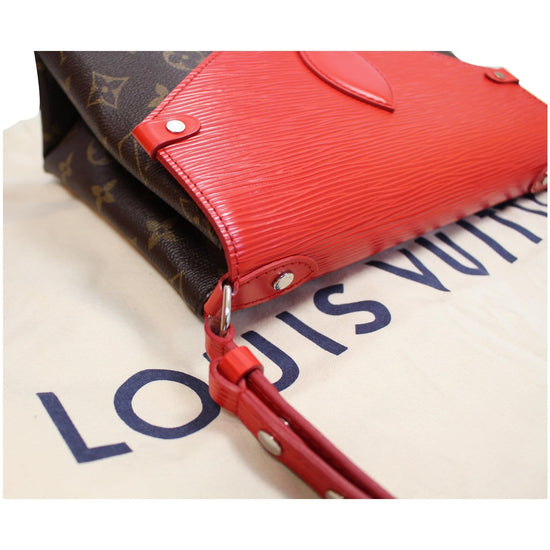 Saint michel leather handbag Louis Vuitton Red in Leather - 30443768