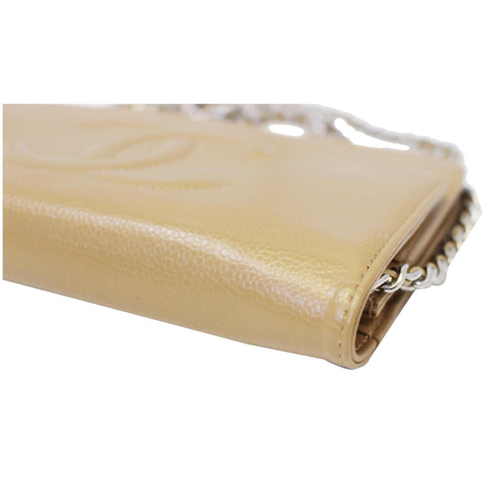 CHANEL Timeless WOC Caviar Leather Clutch Crossbody Bag Beige-US