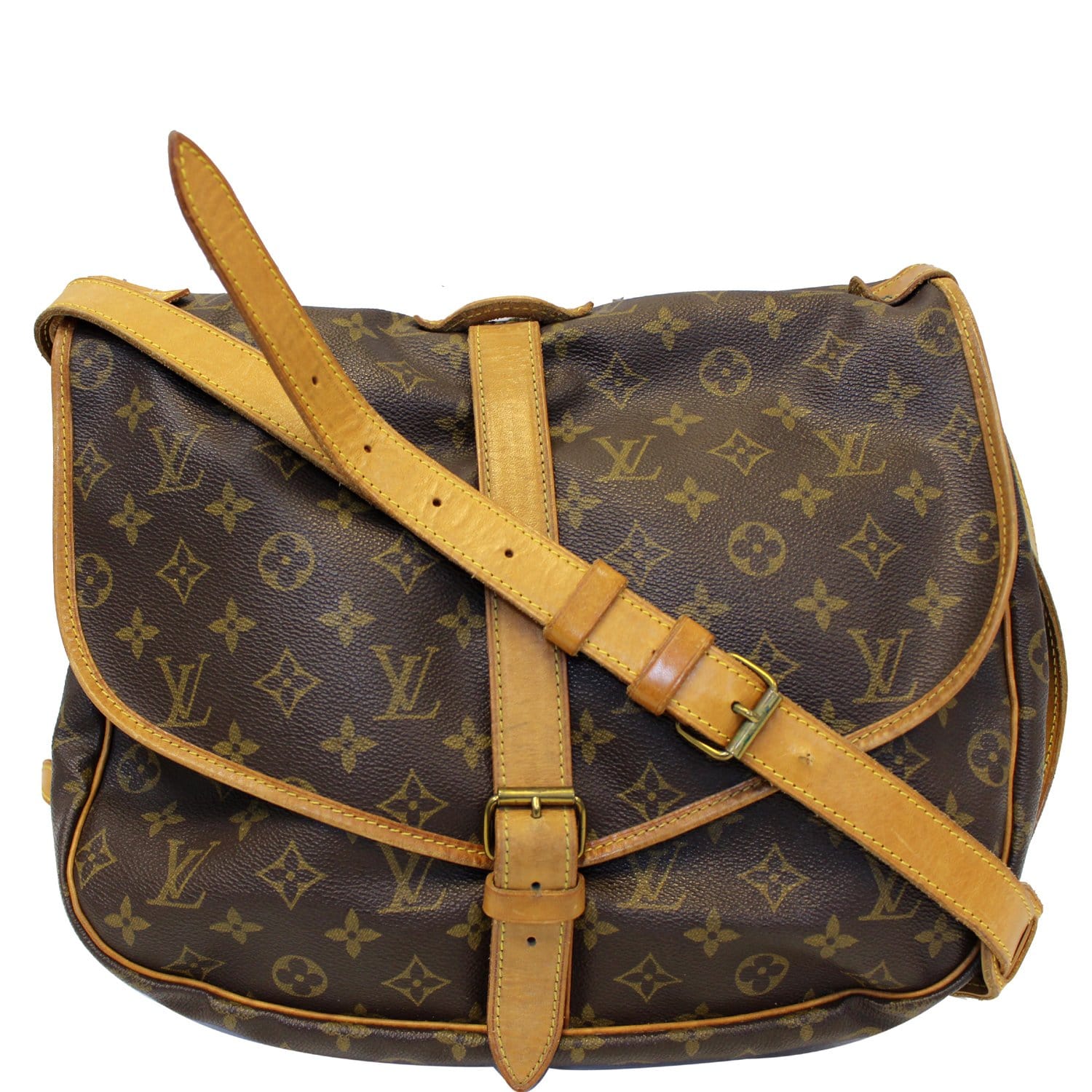 Louis Vuitton Saumur 35 M42254 Brown Monogram Shoulder Bag 11286