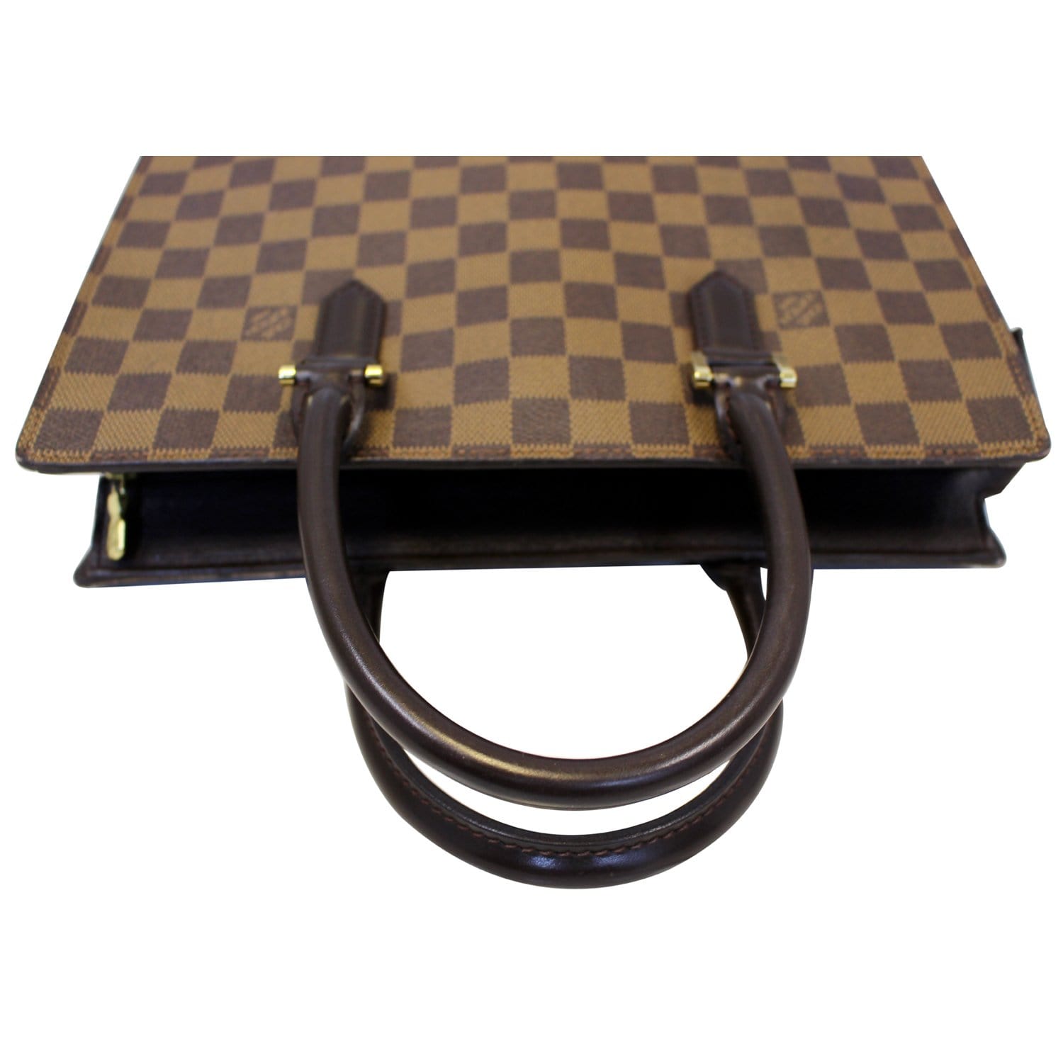 Louis Vuitton Brown Canvas Damier Ebene Shoulder Bag at 1stDibs