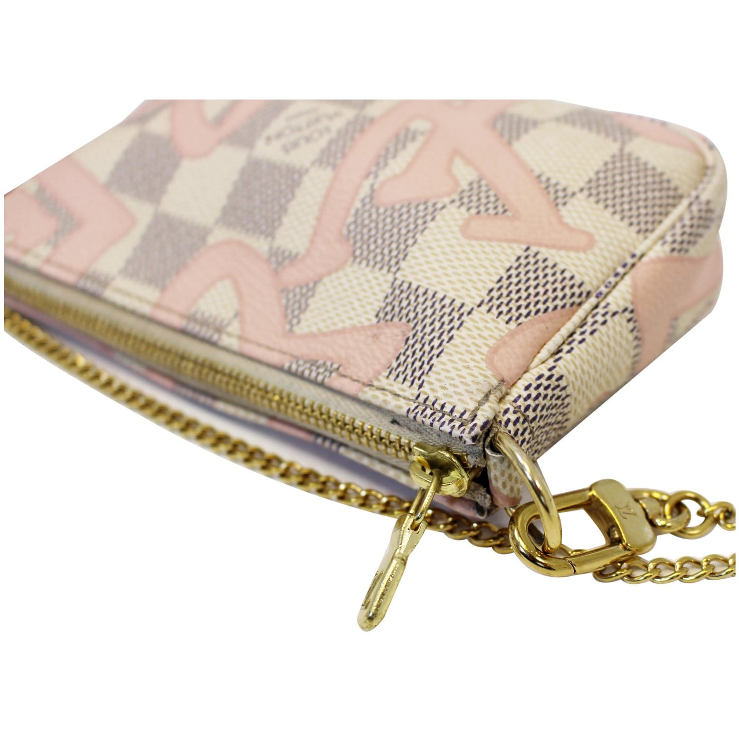 LOUIS VUITTON Tahitienne Mini Pochette Damier Azur Accessories Pouch-US