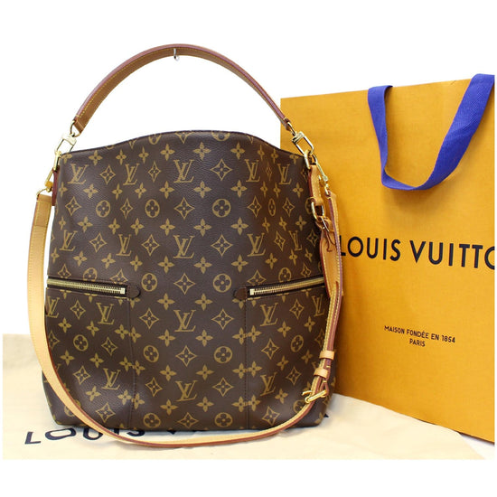 Louis Vuitton Melie Bucket Bag Medium Brown Canvas