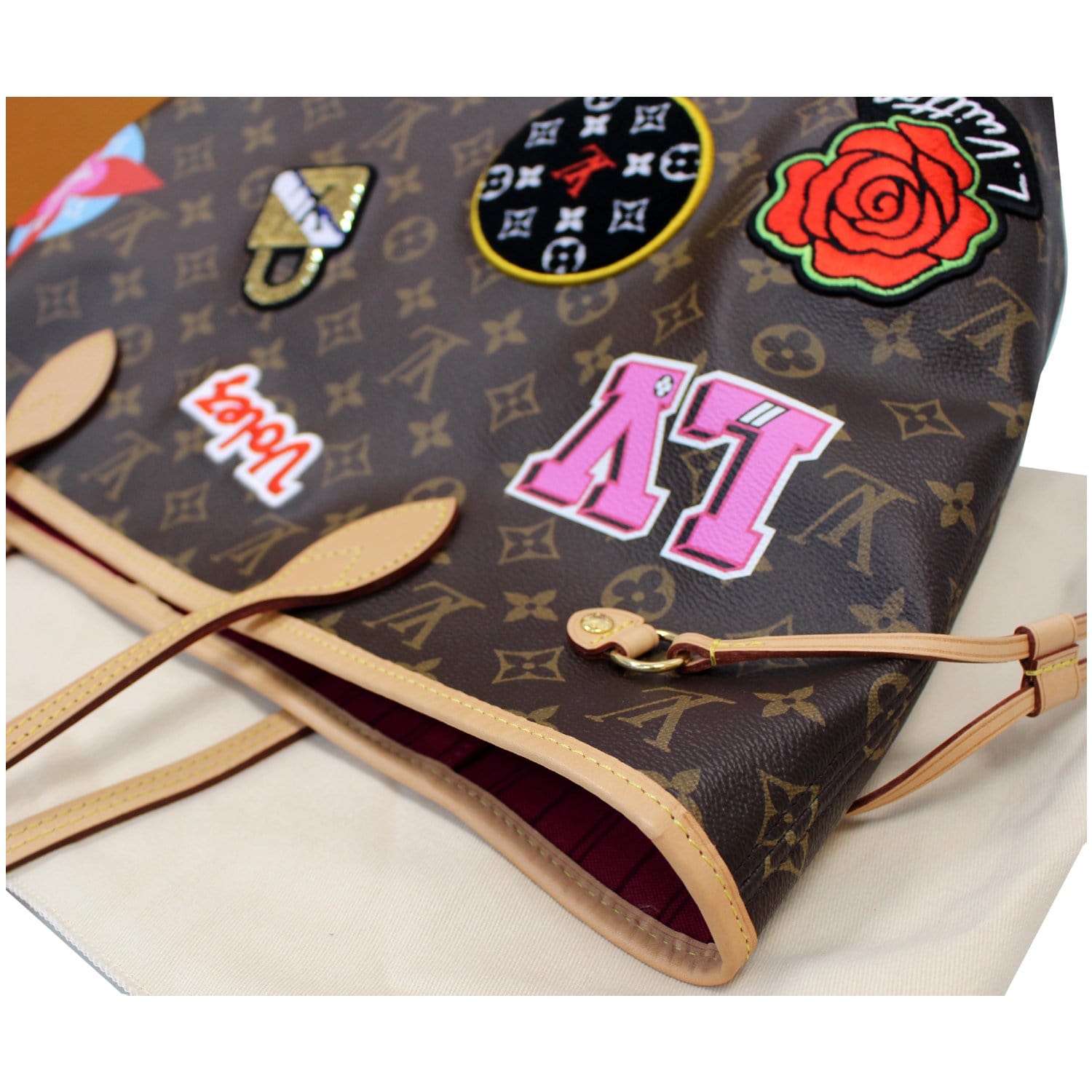 Louis Vuitton Stories Neverfull MM Monogram Canvas Bag