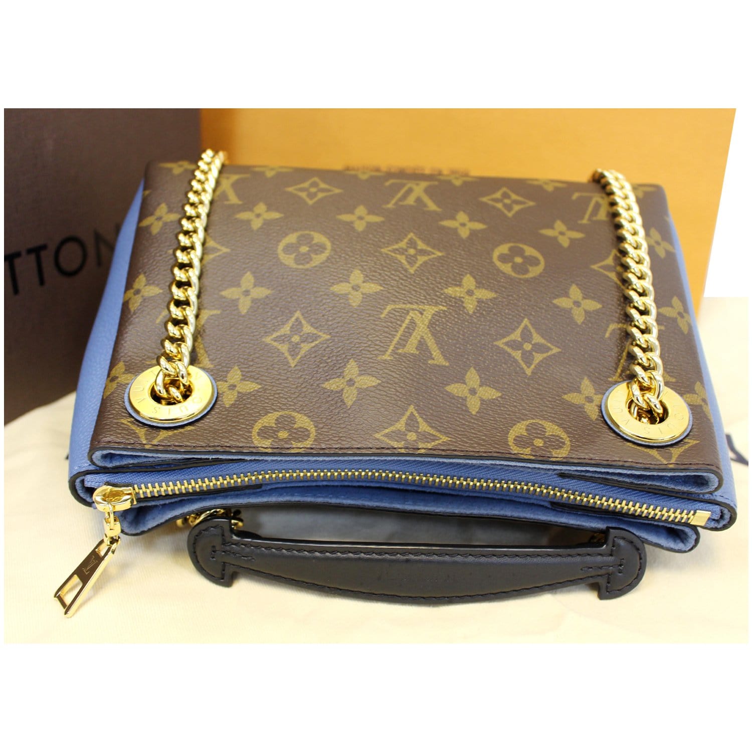 LOUIS VUITTON Surene BB Mnogram Canvas Shoulder Bag Bleu Jean-US